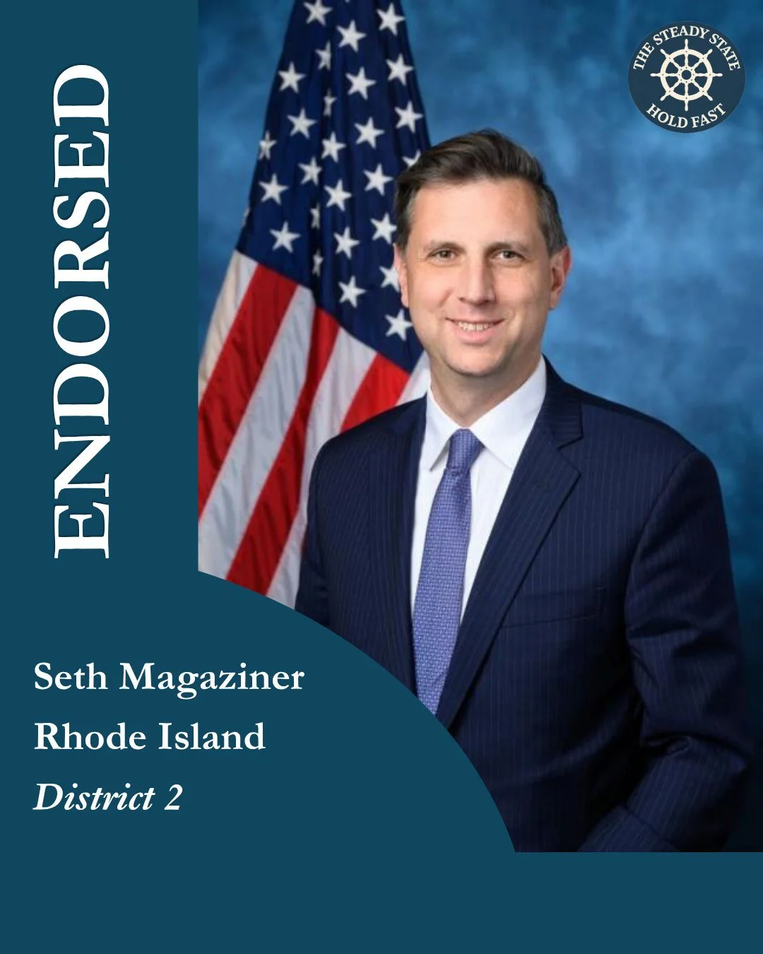 &ldquo;We believe he will be an independent voice for congressional oversight and democratic accountability,&rdquo; said Steven Cash, Executive Director of The Steady State. 

Hon. Seth Magaziner represents Rhode Island&rsquo;s Second Congressional D