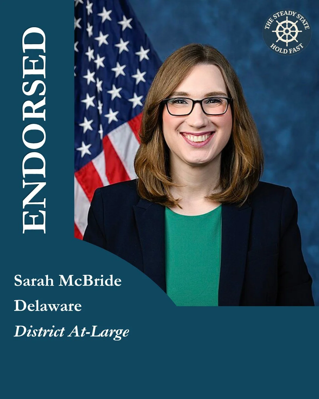 &ldquo;The founders entrusted Congress with enormous responsibilities under Article I. Hon. Sarah McBride appreciates that responsibility and possesses the national security experience necessary to exercise those powers wisely and independently,&rdqu