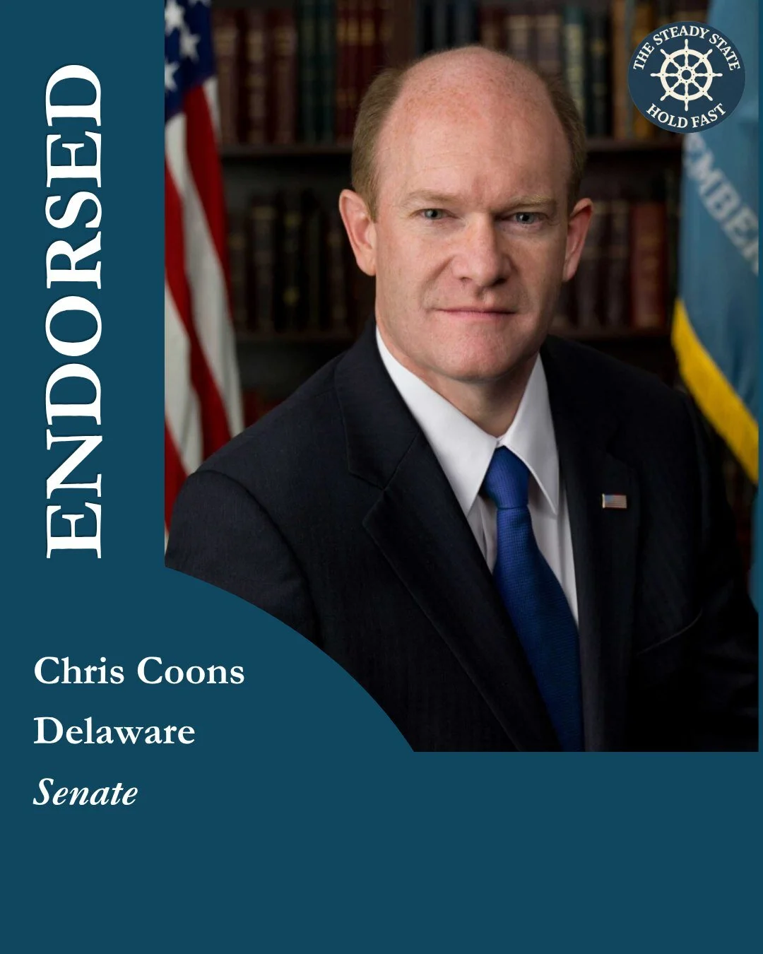 &ldquo;Institutions like the GAO and CBO only function when Congress defends them. Hon. Chris Coons has shown a willingness to do just that,&rdquo; said Steven Cash, Executive Director of The Steady State. 

Chris Coons represents Delaware in the U.S