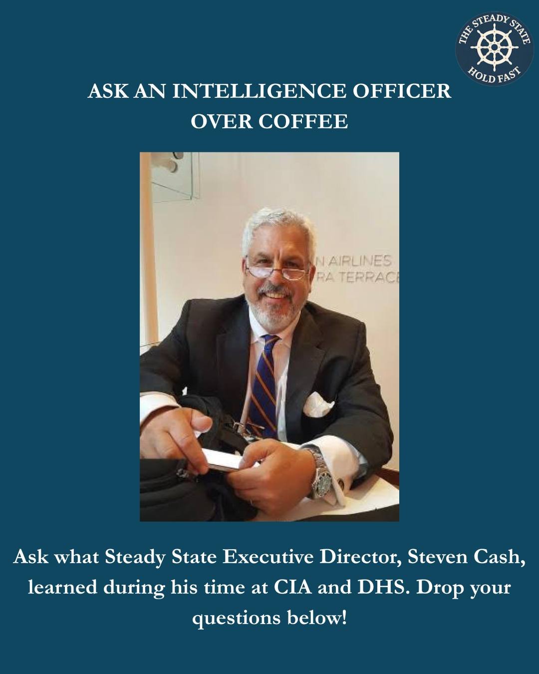 Ask an Intelligence Officer Over Coffee!

Curious about the intelligence community? What questions have you always wanted answered? Drop them in the comments. Your question could be featured in an upcoming video!