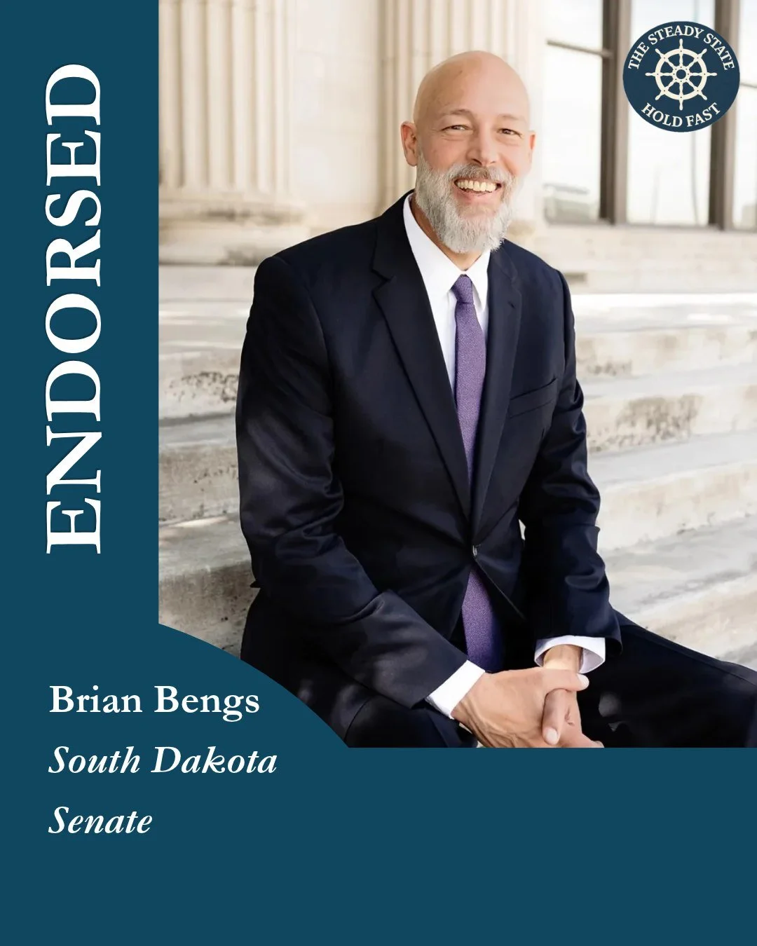 &ldquo;The Constitution doesn&rsquo;t have a party affiliation. Brian Bengs understands that the oath to the Constitution must always come before loyalty to a political party or a president,&rdquo; said Steven Cash, Executive Director of The Steady S