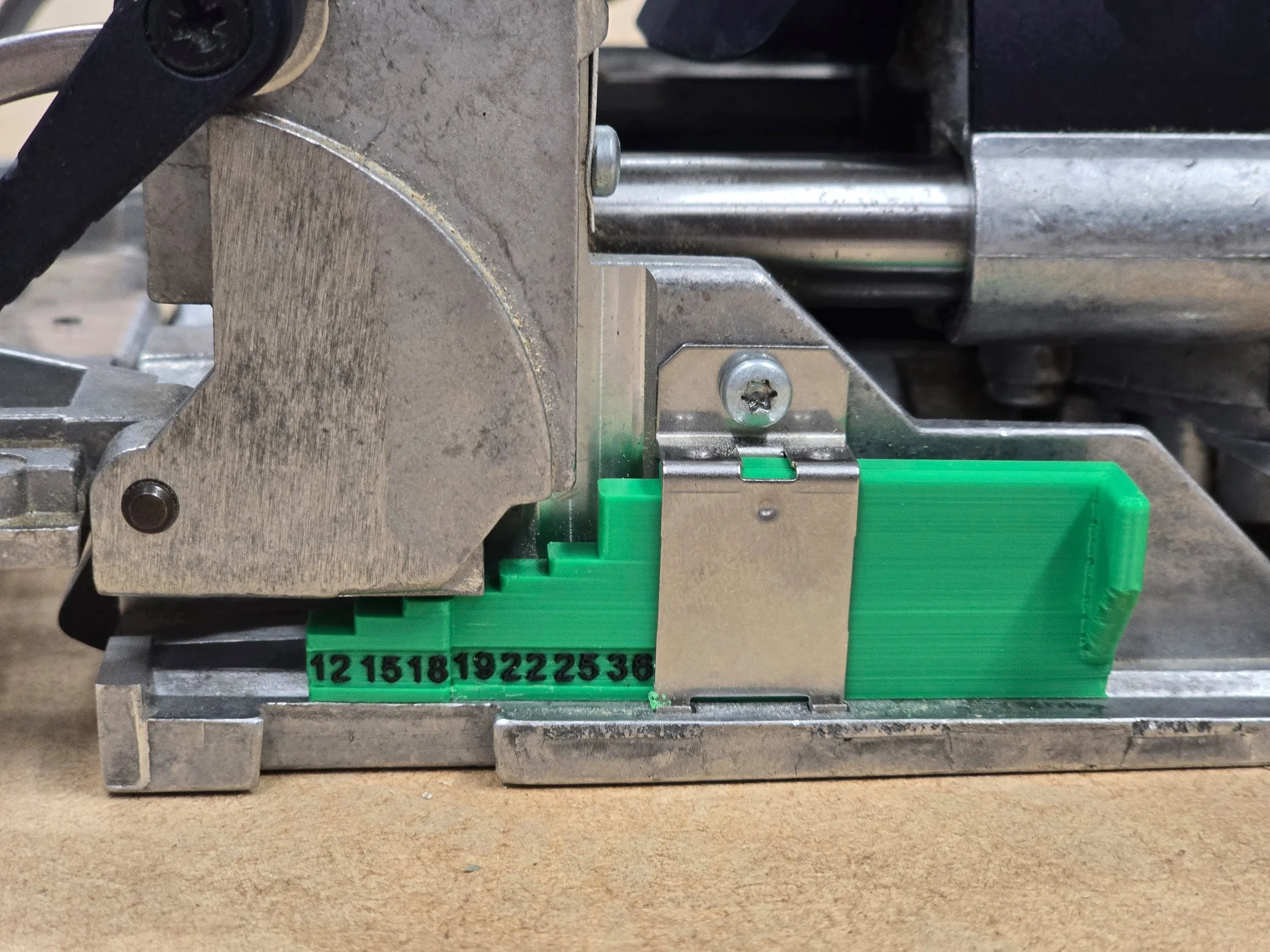 Festool Domino DF500 - Precision Depth Stop Thickness Gauge - Metric - UK/EU Sizes