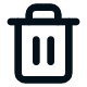 Icon of a trash can