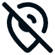 The image shows a message icon with a line crossing through it, indicating a muted or disabled communication feature.