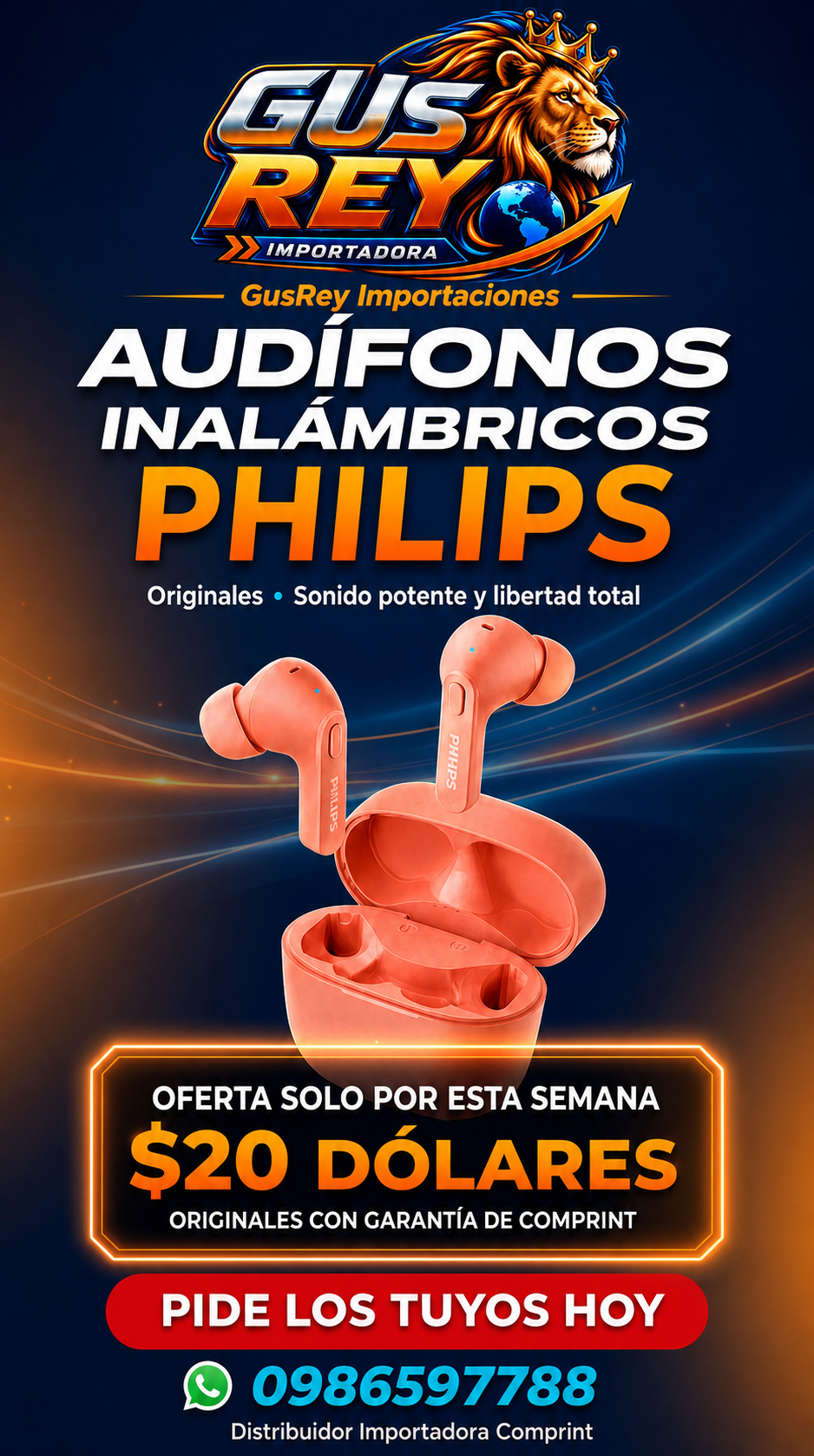 Audífonos Inalámbricos Philips Originales