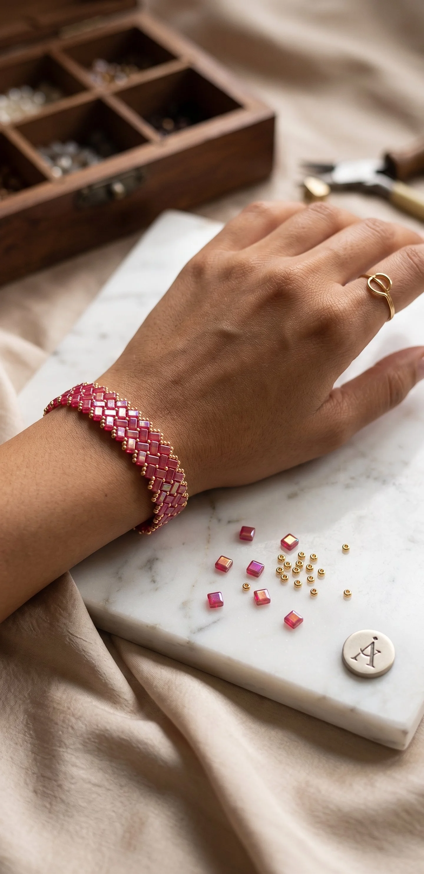 Bracelet "Flamme Irisée"
