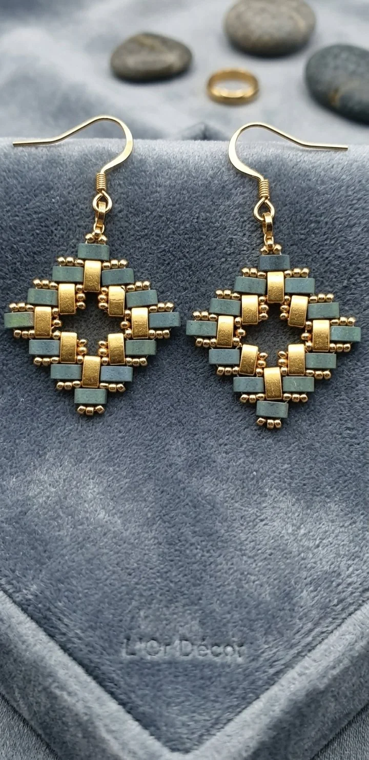 Boucles d’oreilles Lagon d’Or
