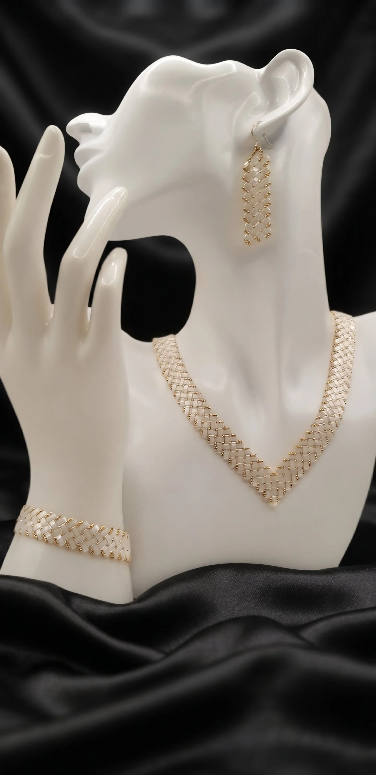 Parure "Lumière d'Ivoire"