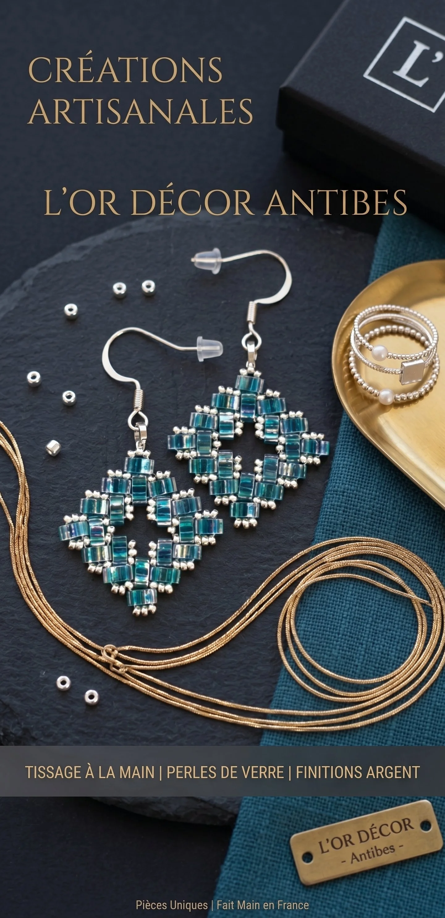 Boucles d’oreilles Brise de Lagon