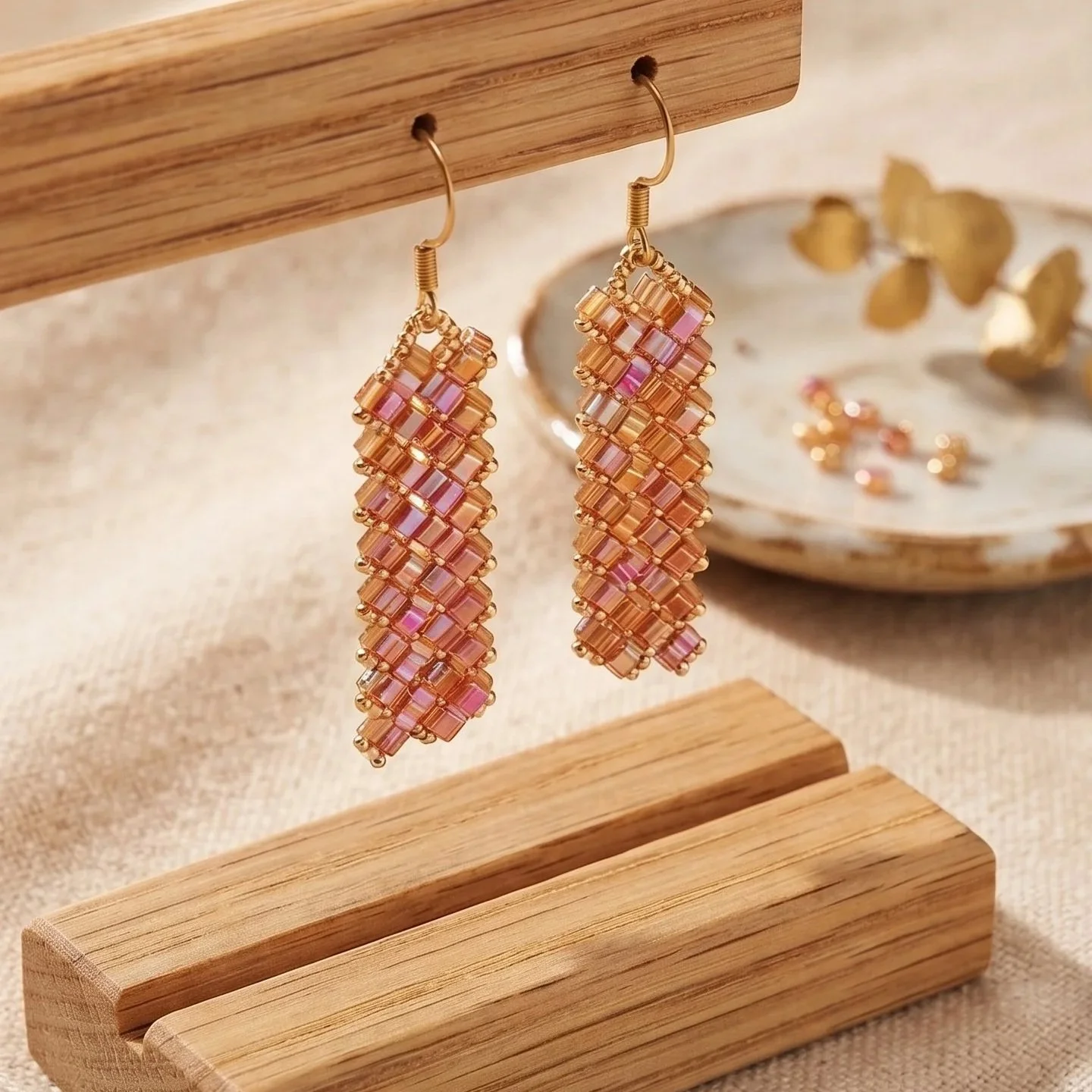 Boucles d'Oreilles "Éclat Topaze"