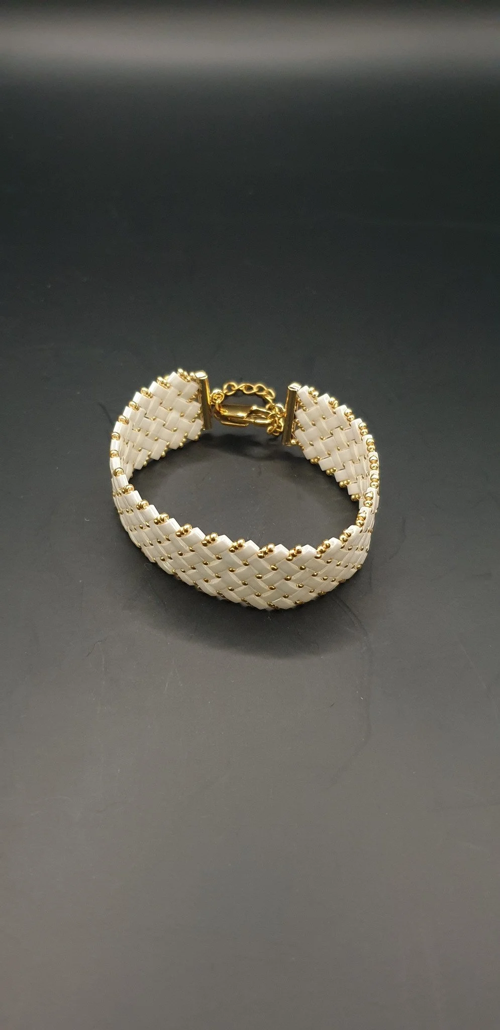 Bracelet Nacre d’Ivoire – Miyuki Half Tila – 7 modèles