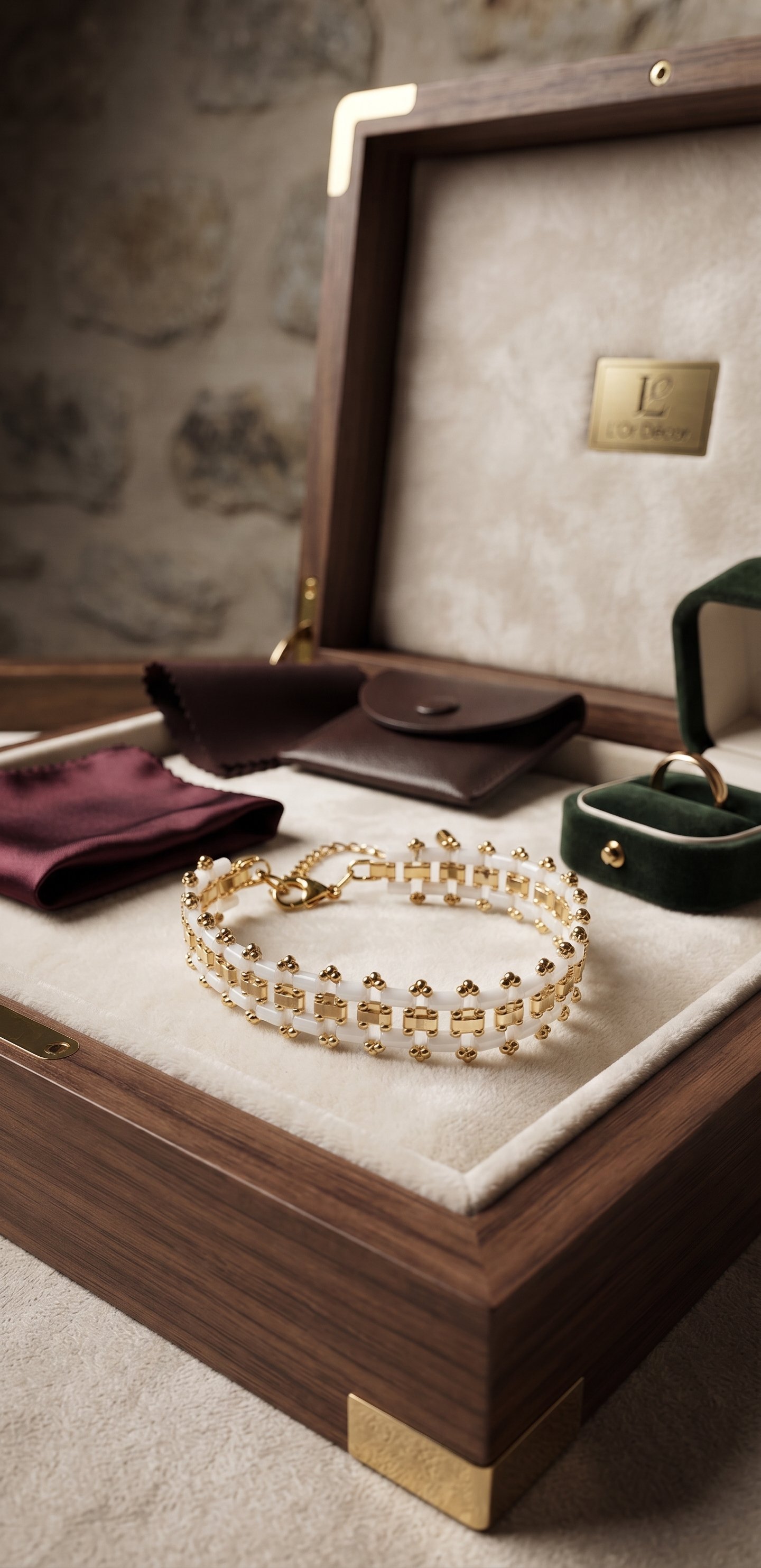 Bracelet "Lumière d'Ivoire"