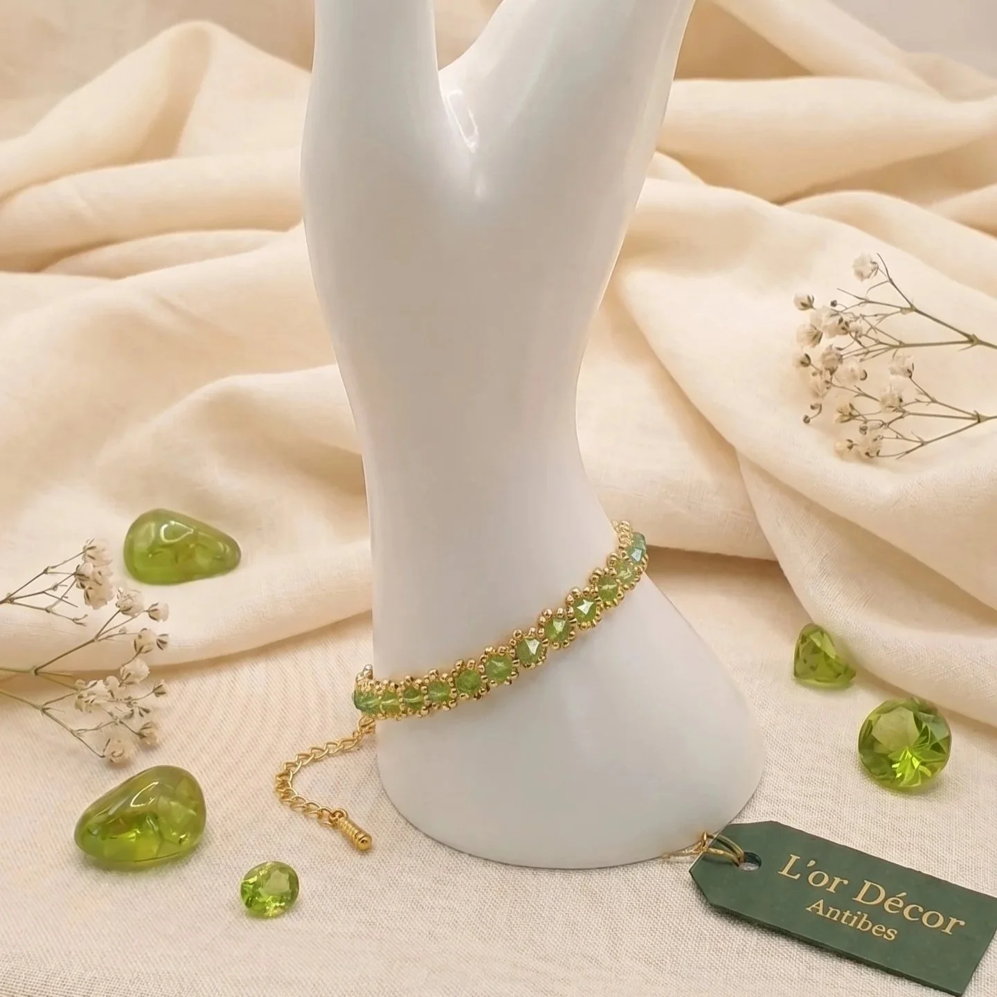 Bracelet Émeraude Solaire