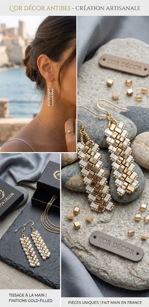 Boucles d’oreilles Ivory Gold
