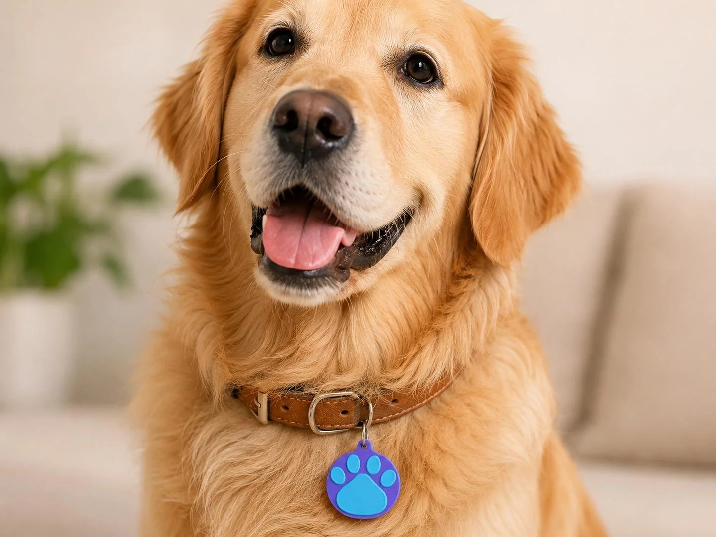 Version Française, Customizable NFC Pet Tag, 3D Printed, Smart Pet ID