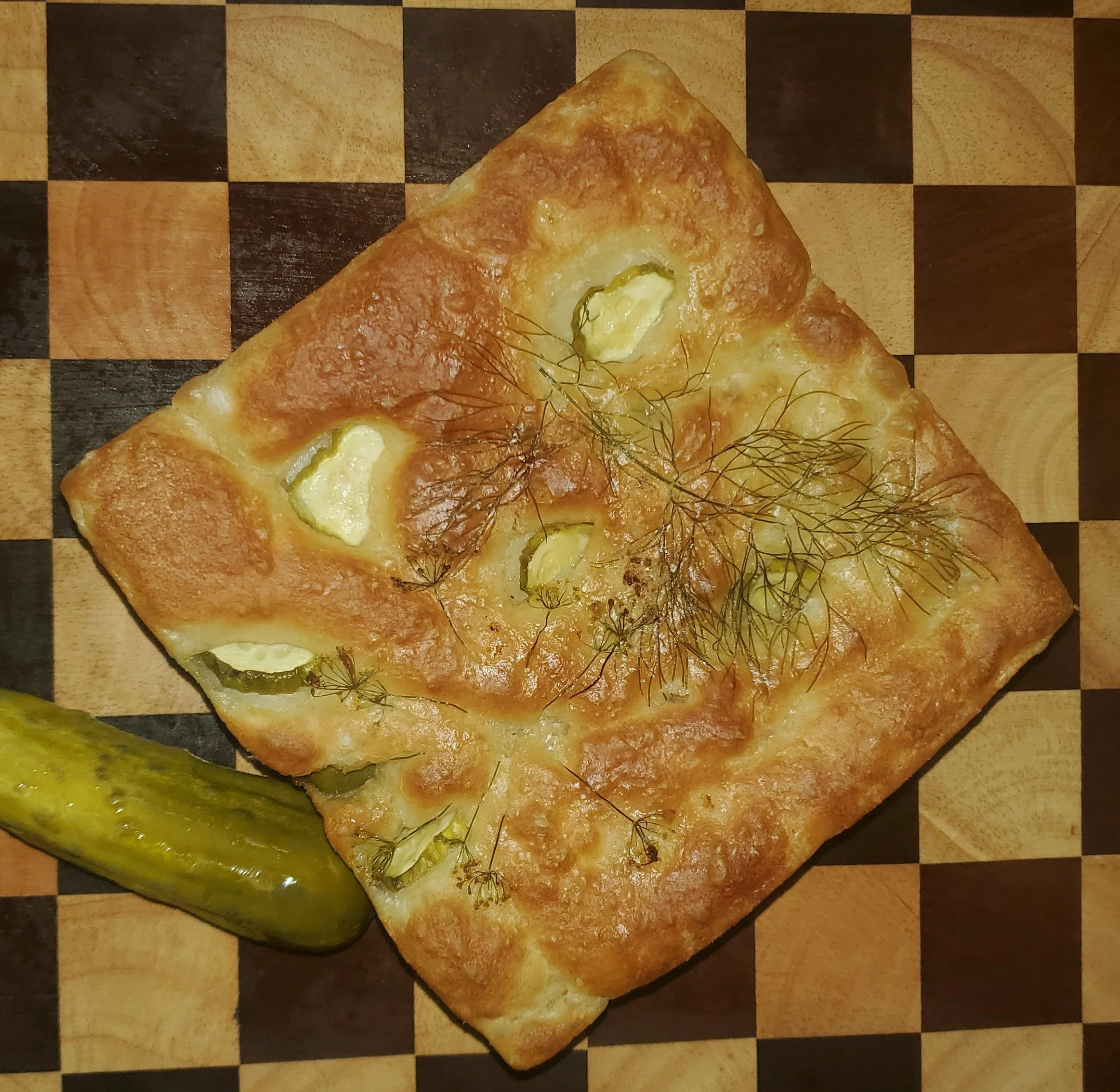 Dill pickle focaccia