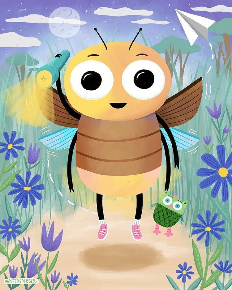 Lampy Kid's Book Sample Pages