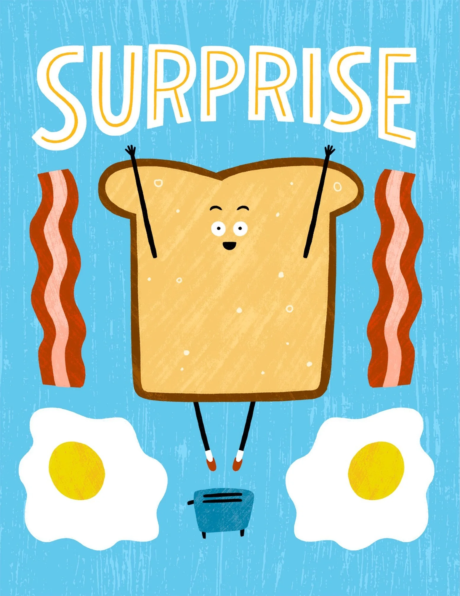 &ldquo;Surprise&rdquo; illustration for @creativebugforlibraries @creativebug mental health awareness deck!
.
#mentalhealthawareness #surprise #surprise #customlettering #editorial