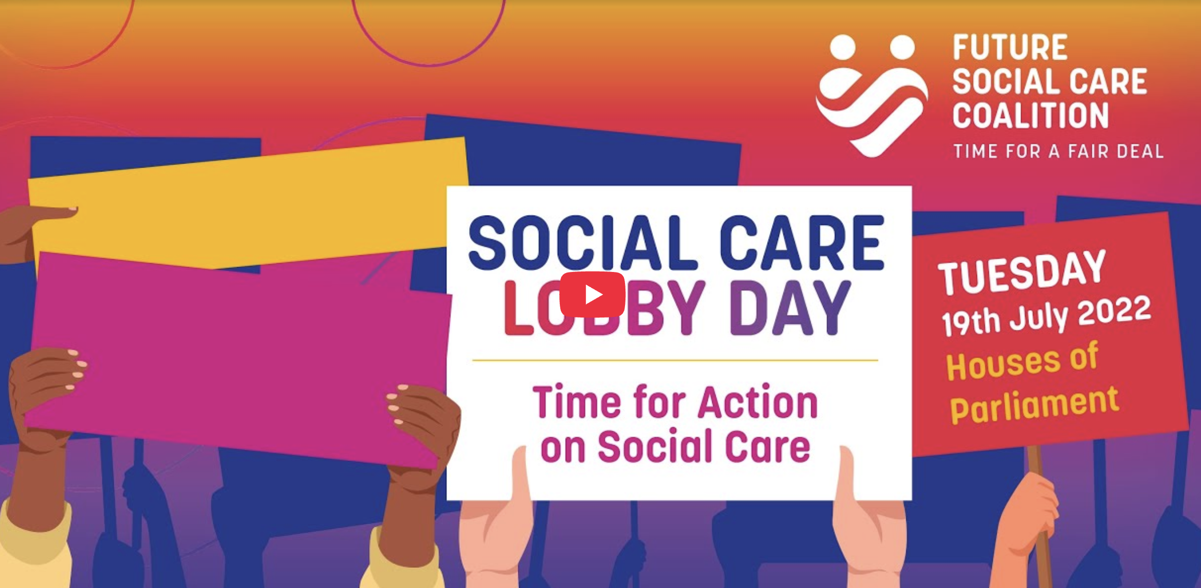 The FSCC SOCIAL CARE LOBBY DAY highlighted true stories about the problems caused by the lack of capacity in the social care system.  If you missed it, you can catch up below