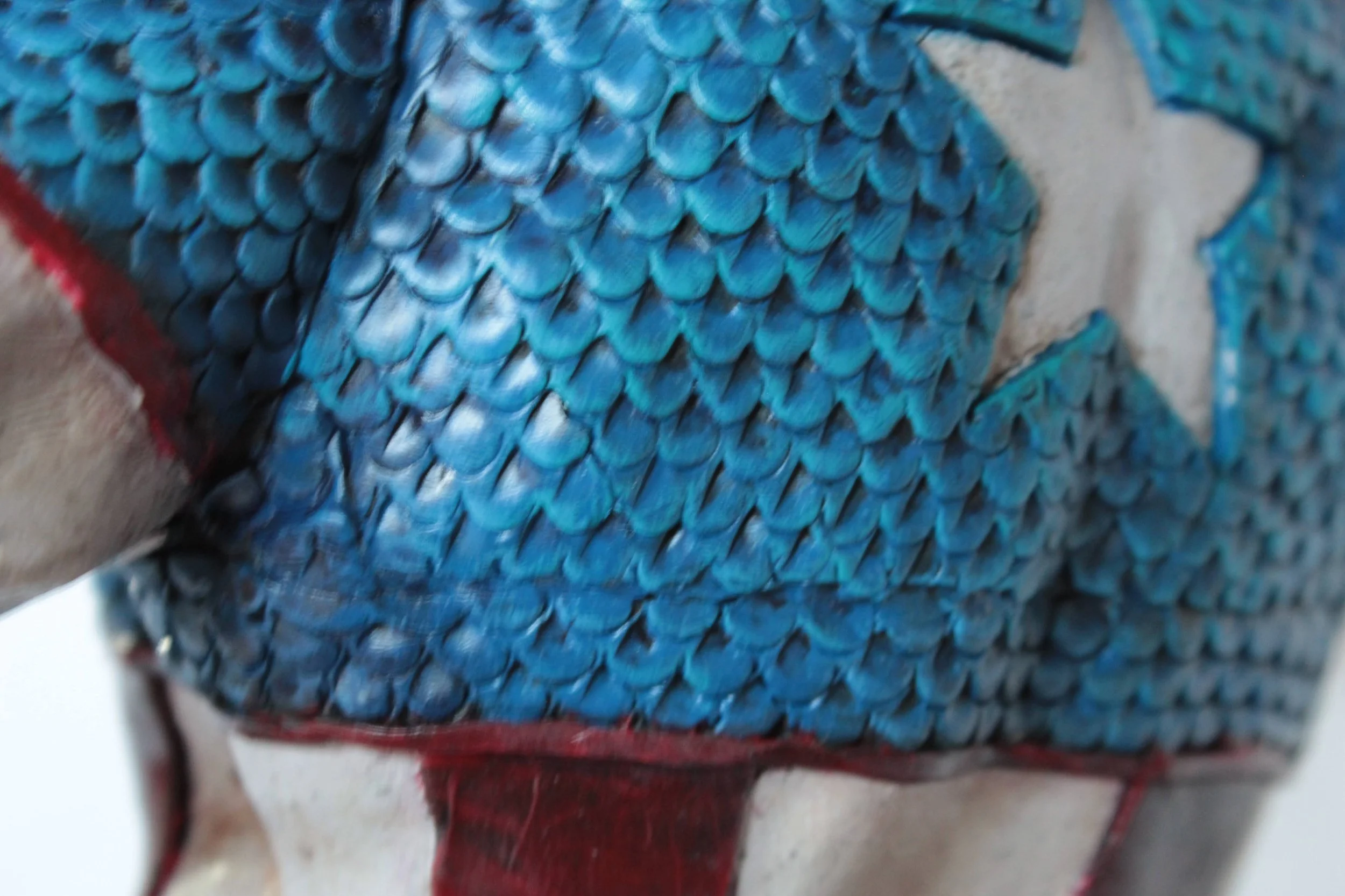 Captain America - 9" Sculpey - Close up back