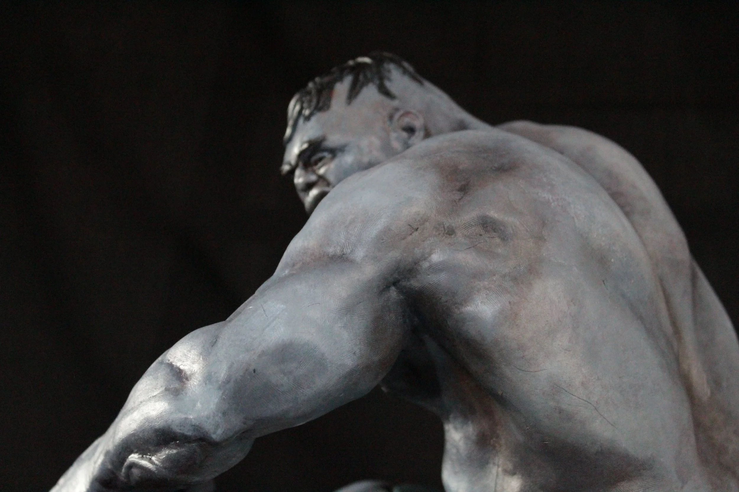 The Hulk - 15" Sculpey - Close up back