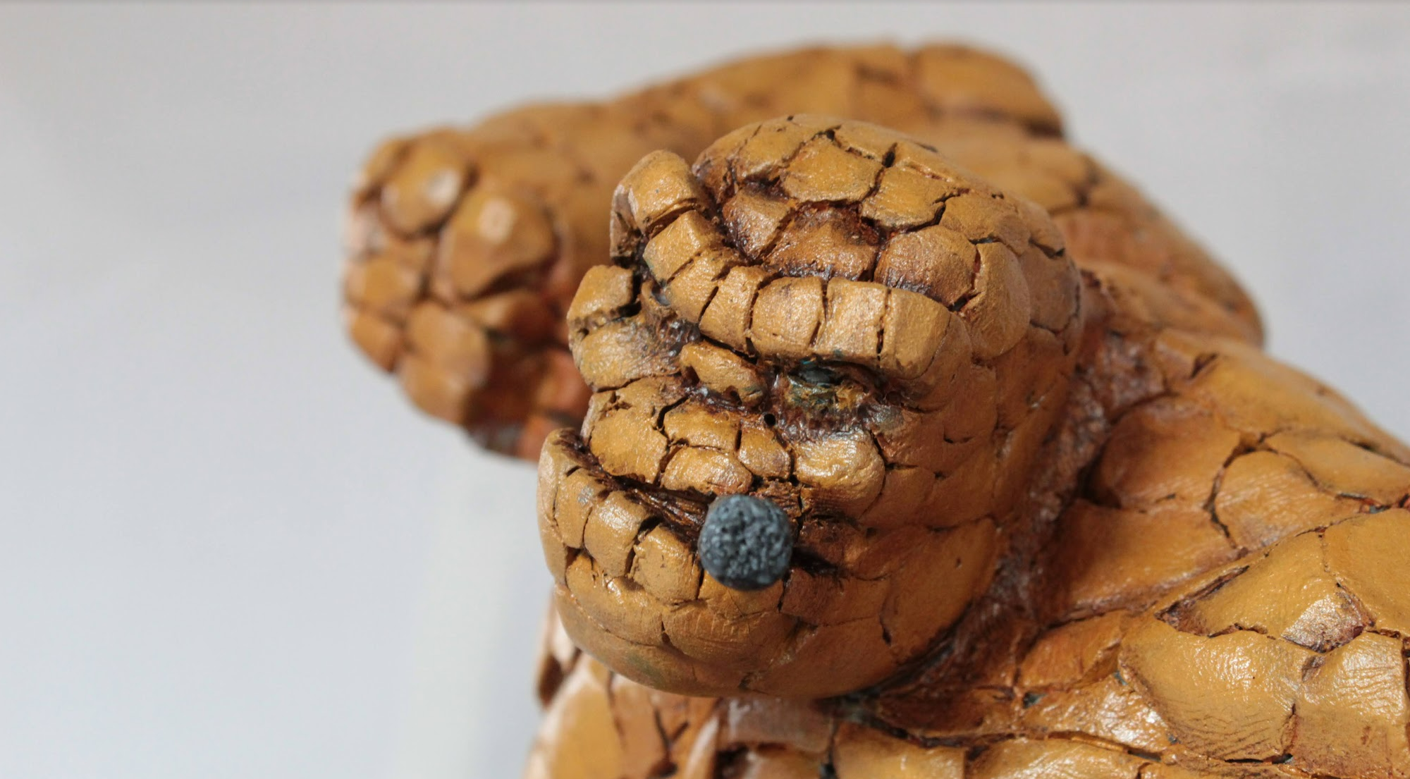 The Thing - 15" Sculpey - Close up face