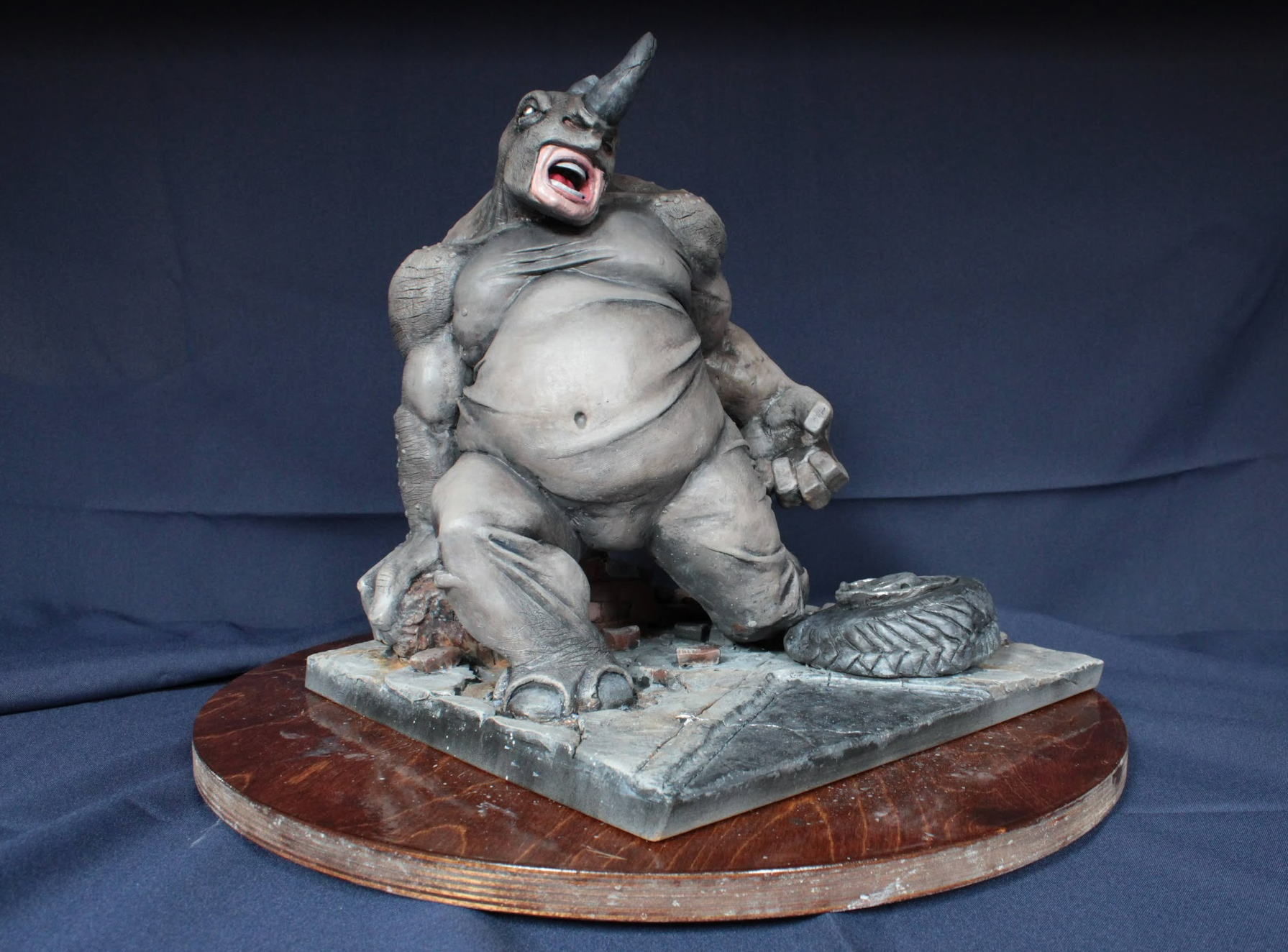 The Rhino - 15" Sculpey - Front