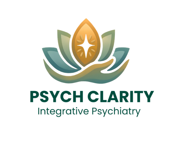 Psych Clarity Logo specifying that this is an integrative psychiatry practice.