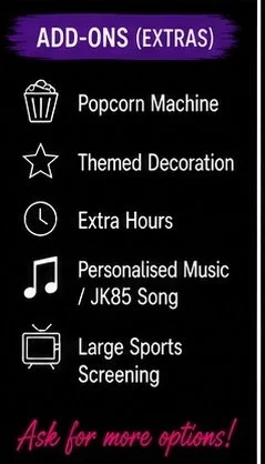 Optional add-ons