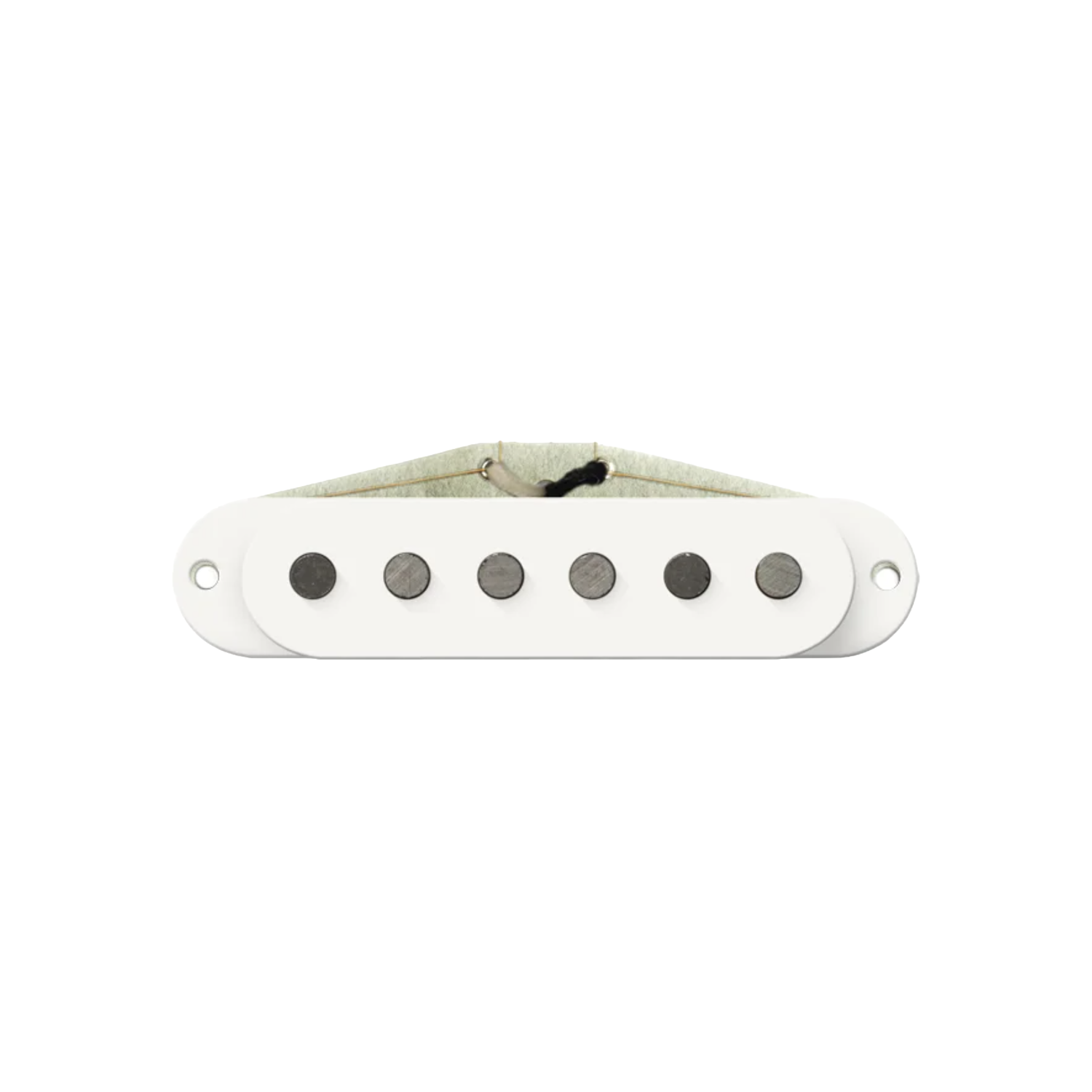 Bare Knuckle TRILOGY SUITE - Neck - White - Flat Pole Pieces - Zinc Base Plate - 6 Strings