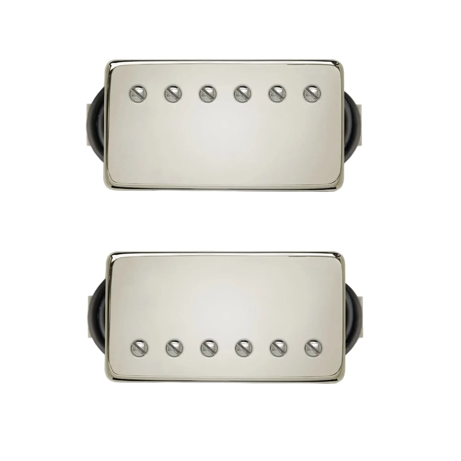 Bare Knuckle NAILBOMB Humbuckers SET - Ceramic Bridge 50mm - Covered Nickel - Nickel Screws - 6 Strings