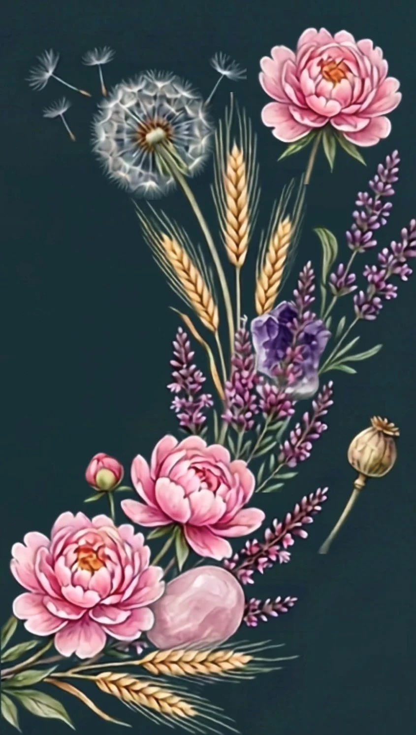 Bloom Circles floral motif