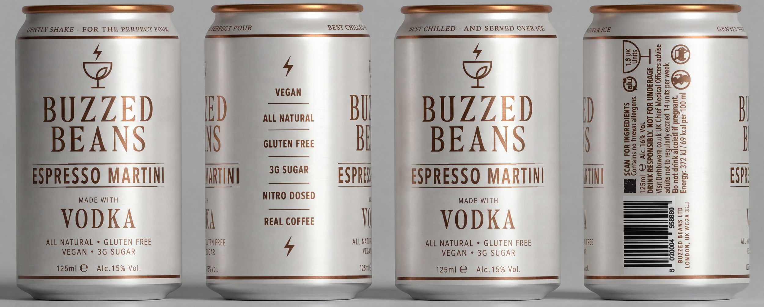 Buzzed Beans Vodka Espresso Martini Can