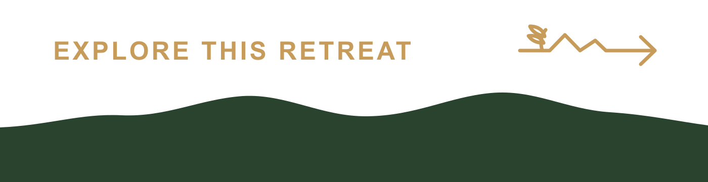 Text reading 'Explore This Retreat' with a mountain illustration and an arrow pointing to the right.