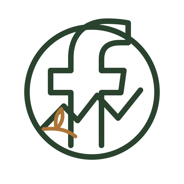 A stylized globe with a medical cross and an upward trending arrow, signed with a gold signature.
