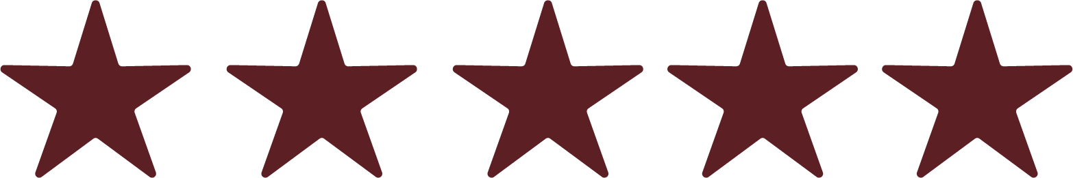 Five-star rating graphic