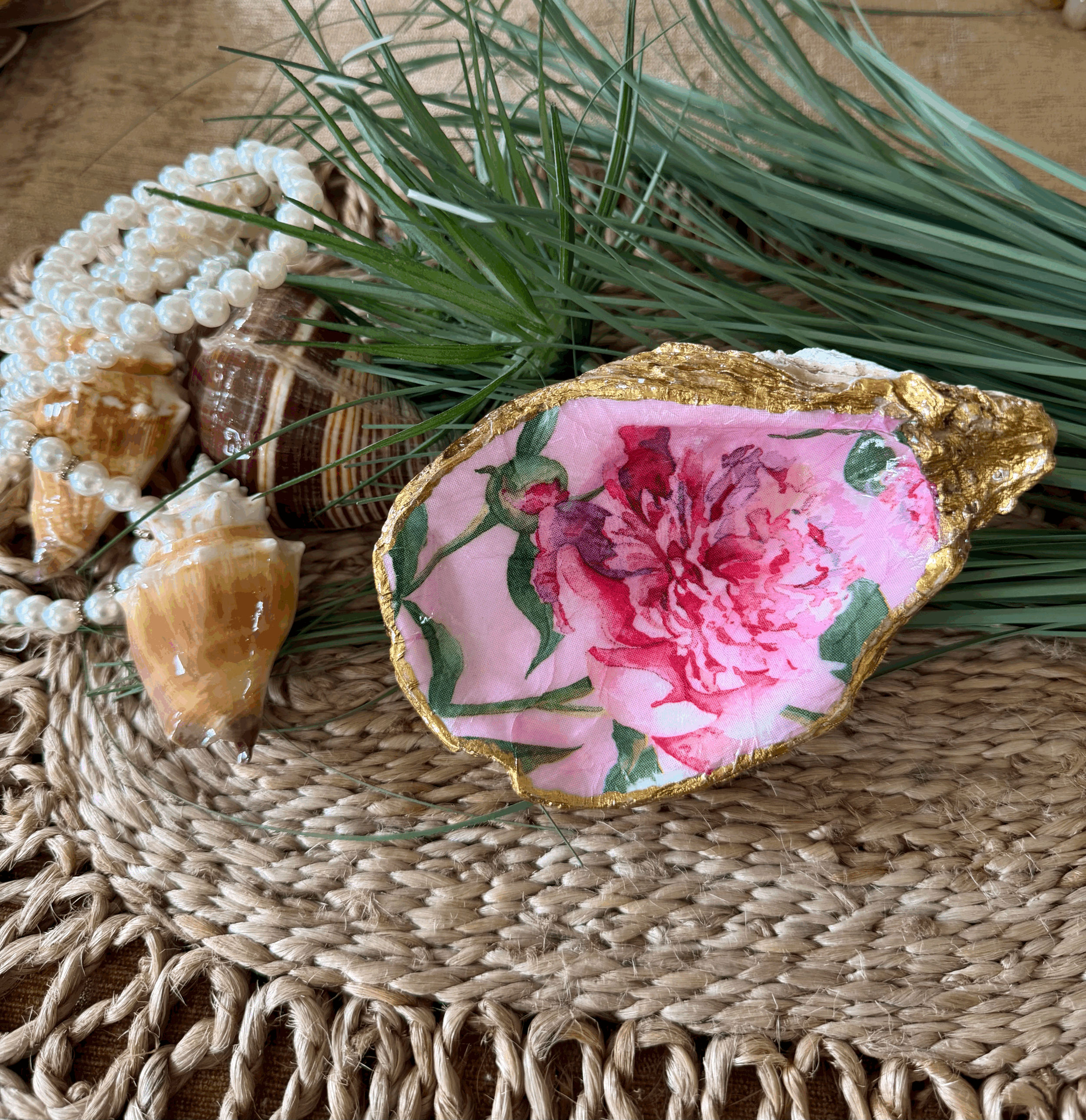 Pink Peony & Gold