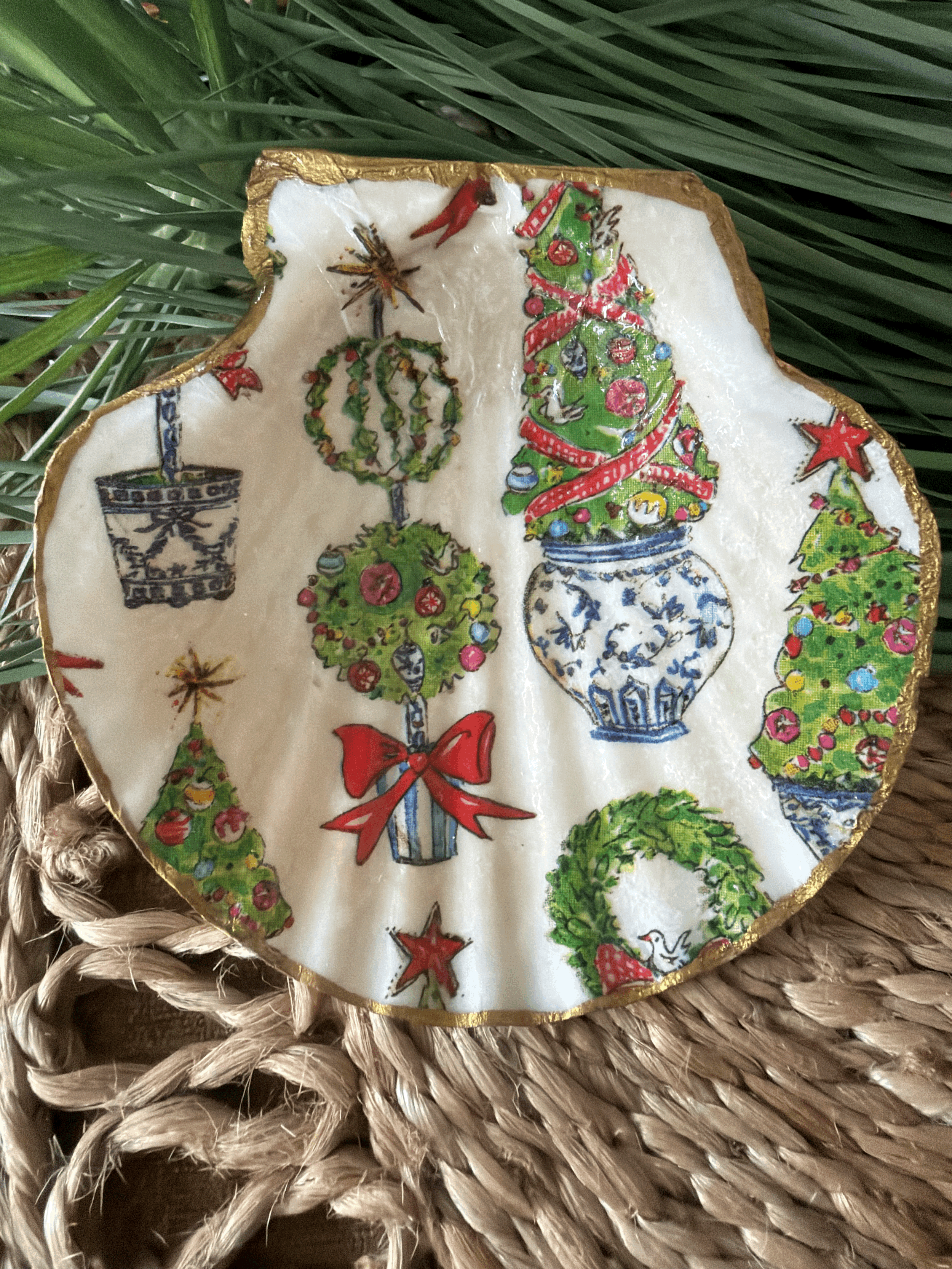 Holiday Topiary & Tree Trinket Dish