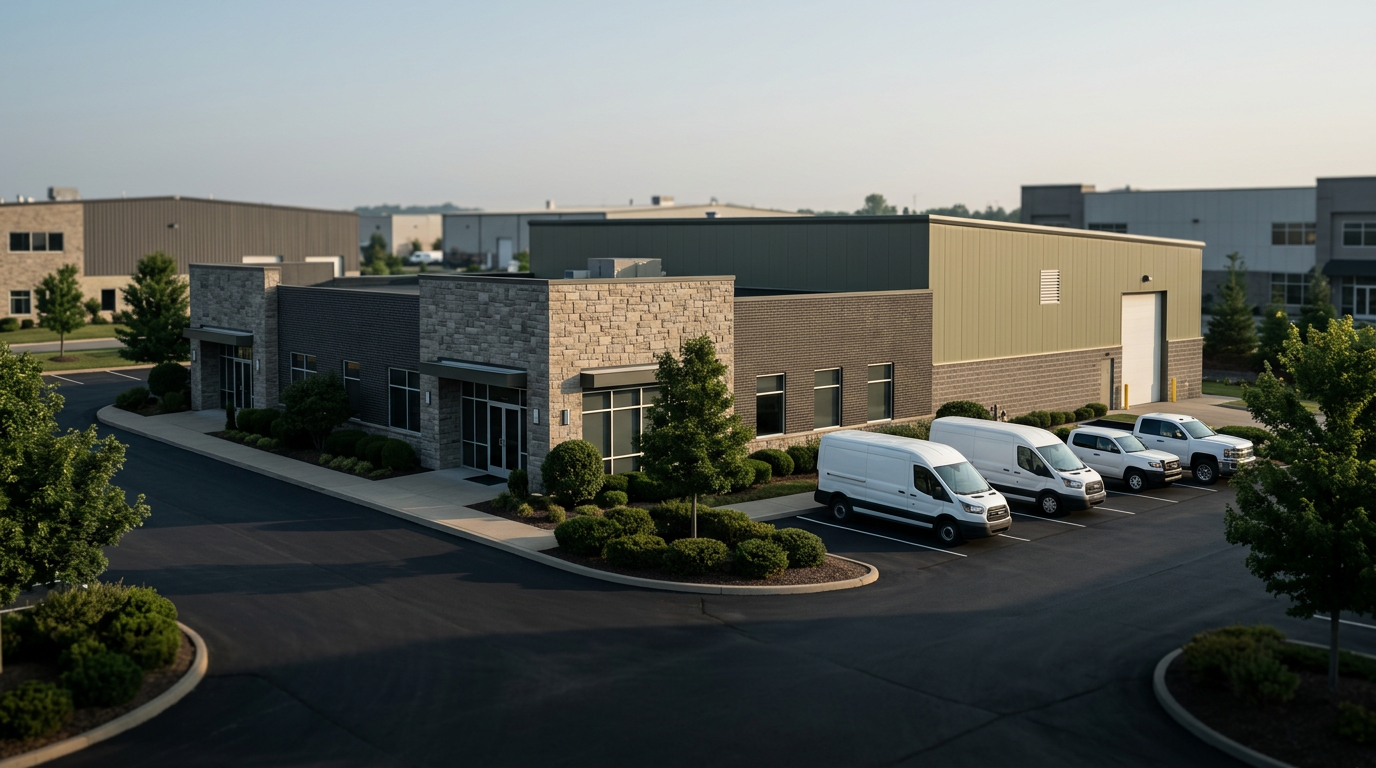 Established operating businesses in a well-maintained commercial and light-industrial district