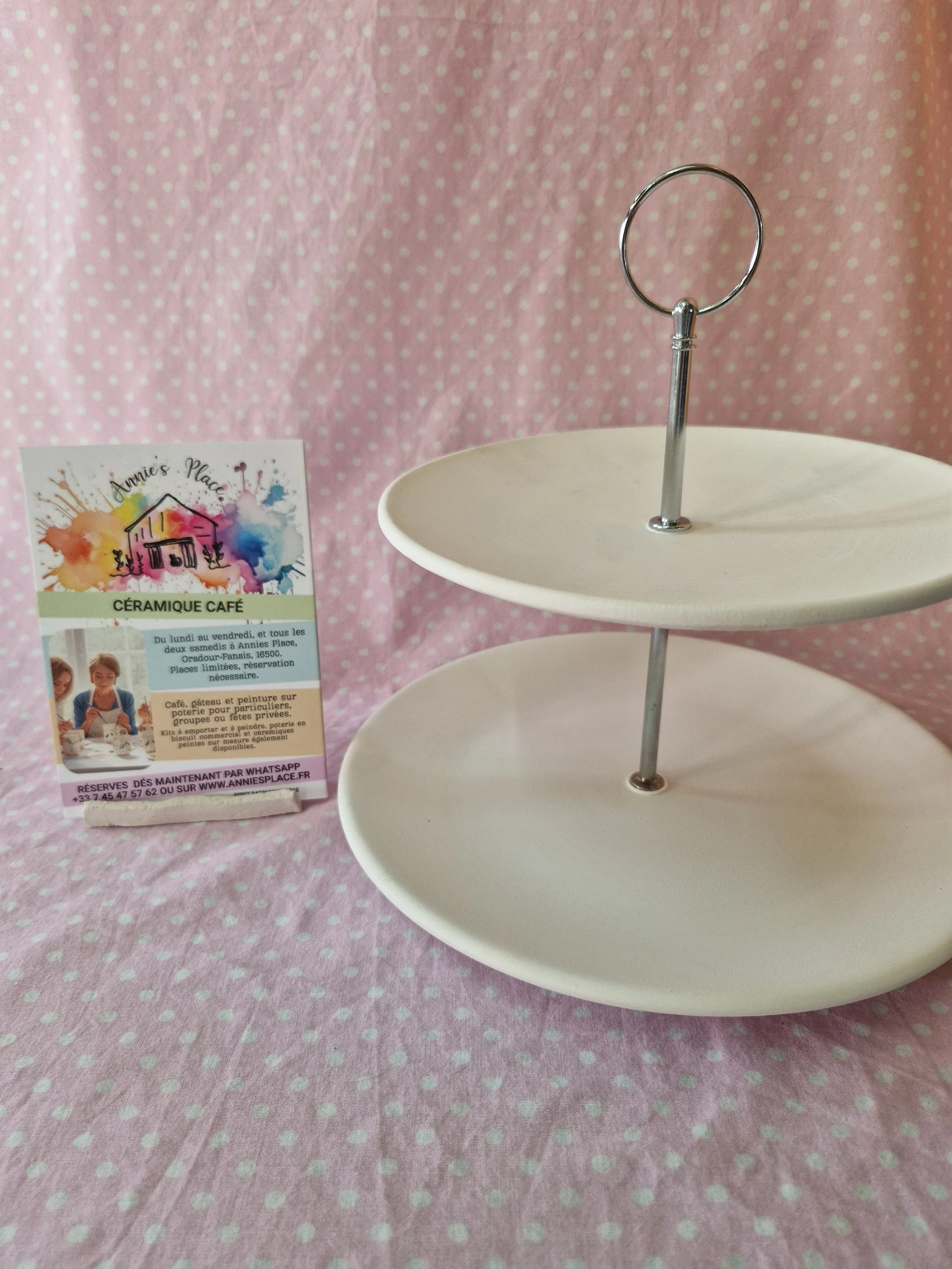 Afternoon Tea Stand, 2 tier cake plate
