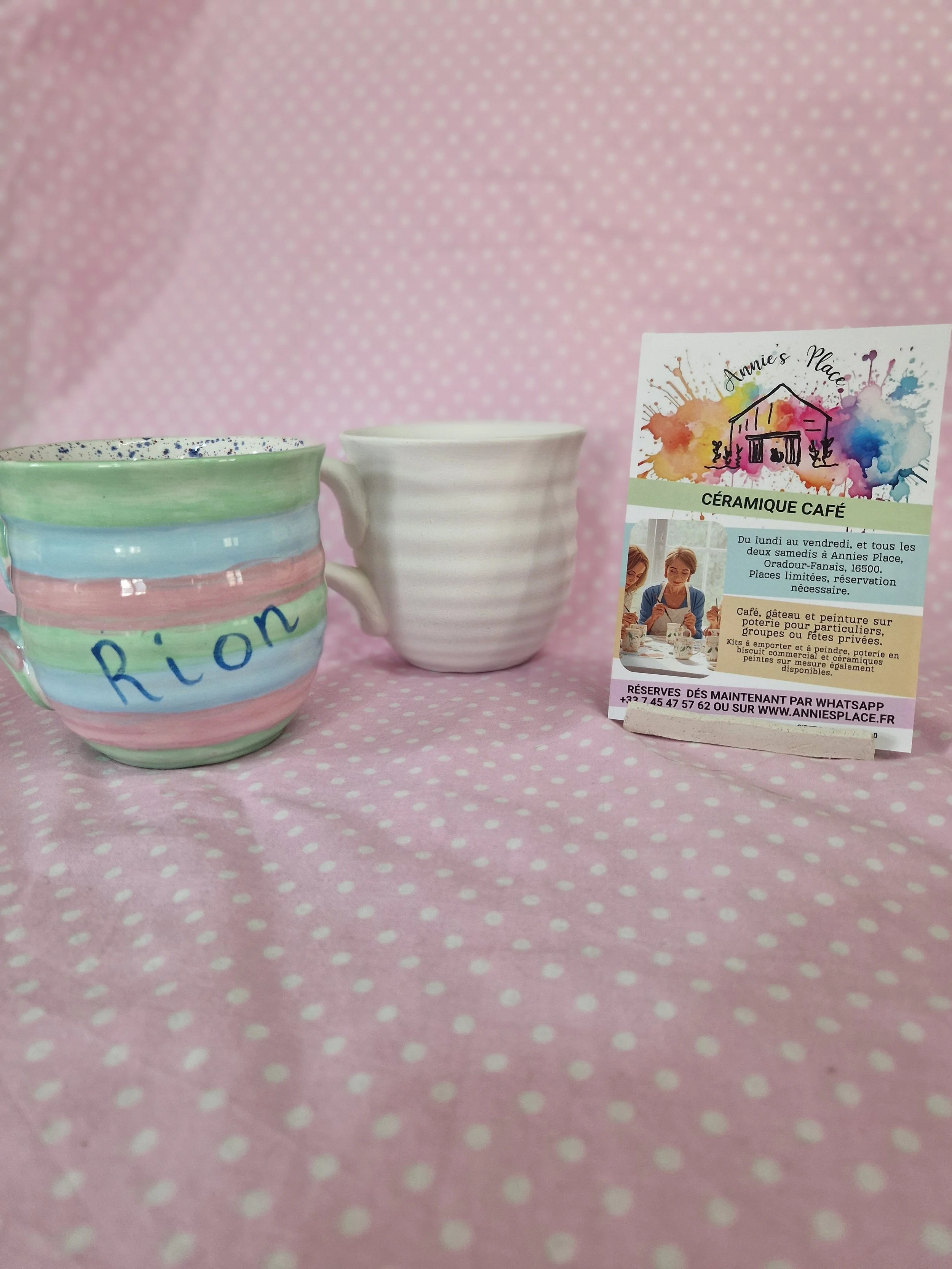 Pottery Ribbed Mug