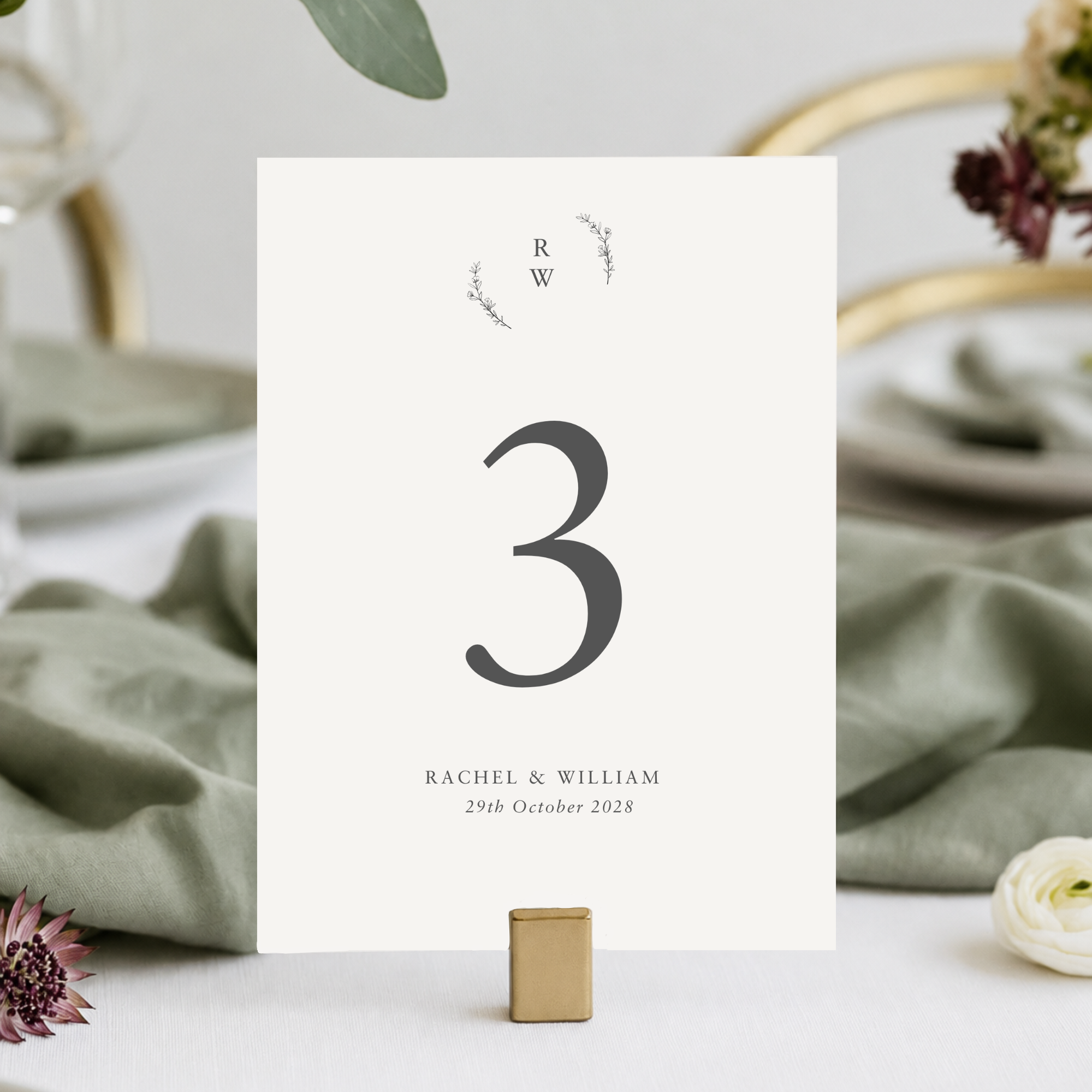 Reverie - Table Numbers
