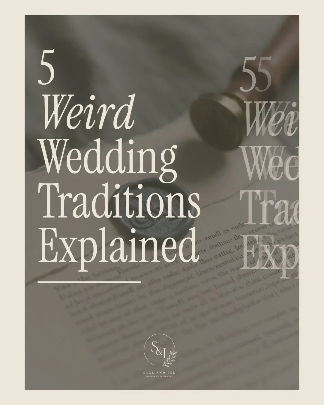 Wedding traditions: equal parts romantic, equal parts "wait, WHY do we do that?" 🤔

Save this for your next "did you know" moment at the dinner table.

#ukweddingstationery #weddingstationeryuk #weddingsignageuk #digitalweddingst
