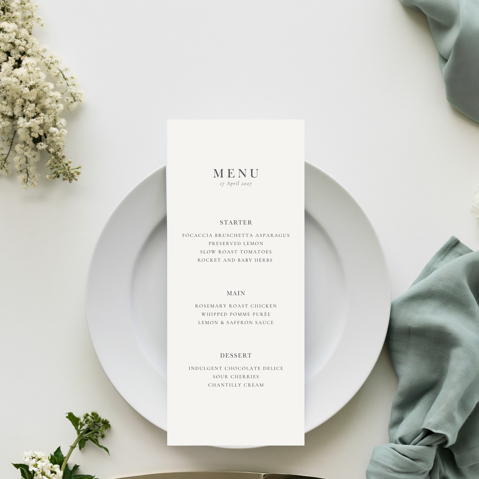 Willow - Menu