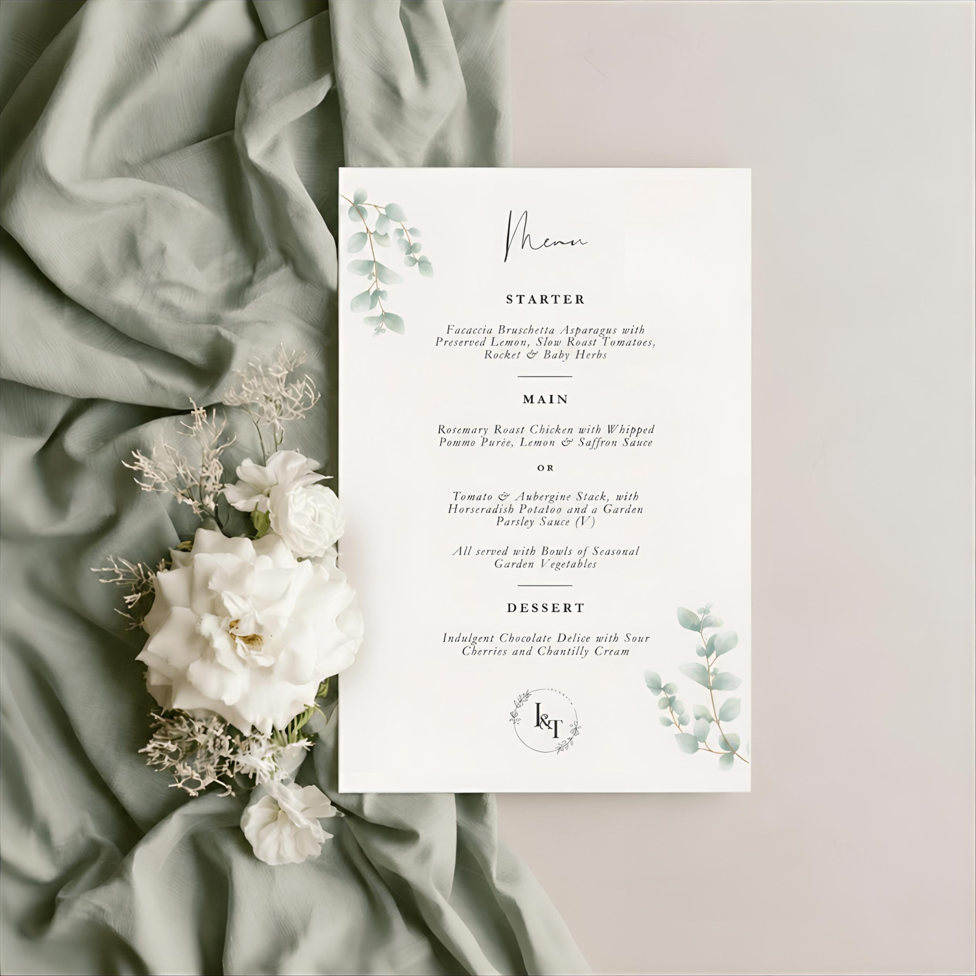 Serein - Menu