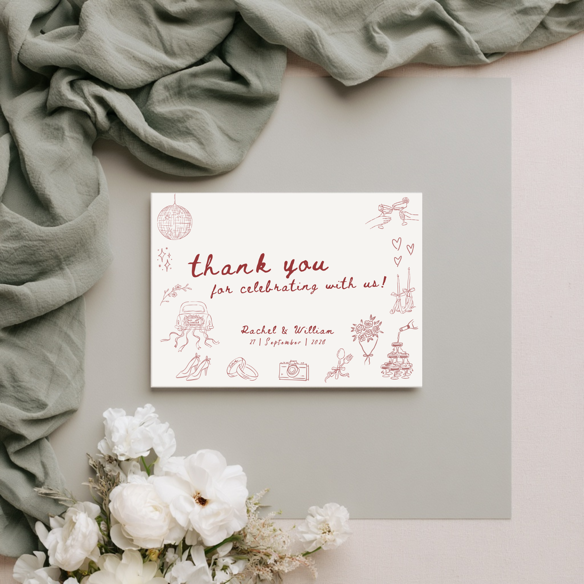 Aurelia - Thank You Card