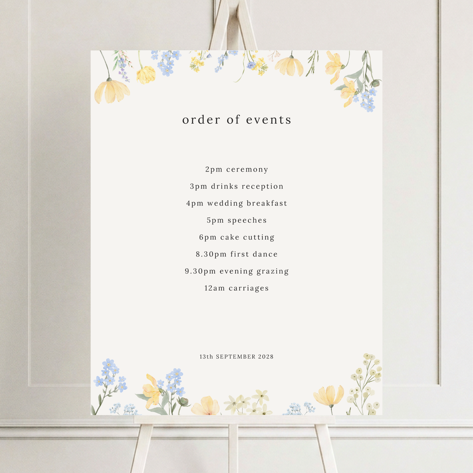 Flora - Order of Events