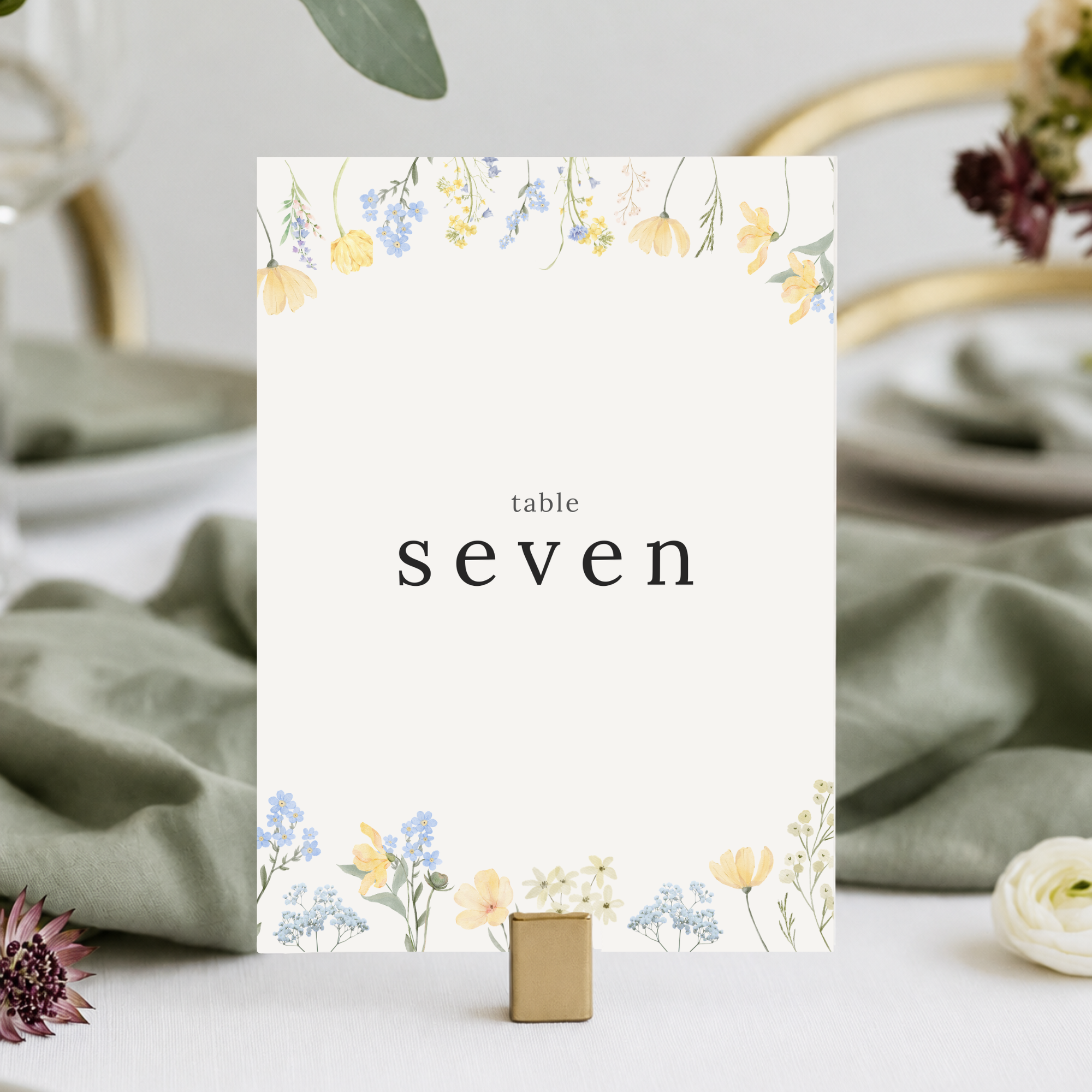 Flora - Table Numbers