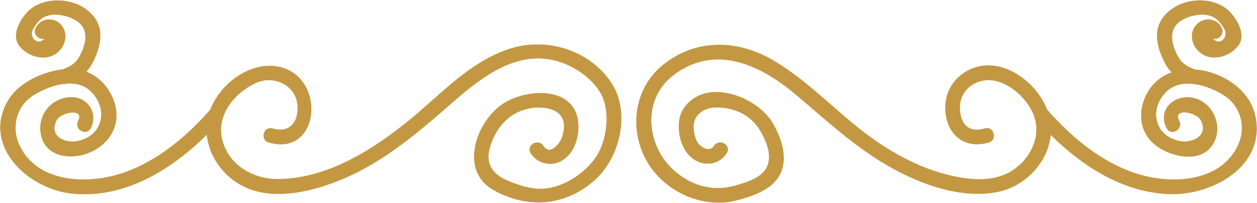Elegant gold swirl pattern design.