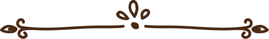 Decorative black border with symmetrical flourishes and floral elements.